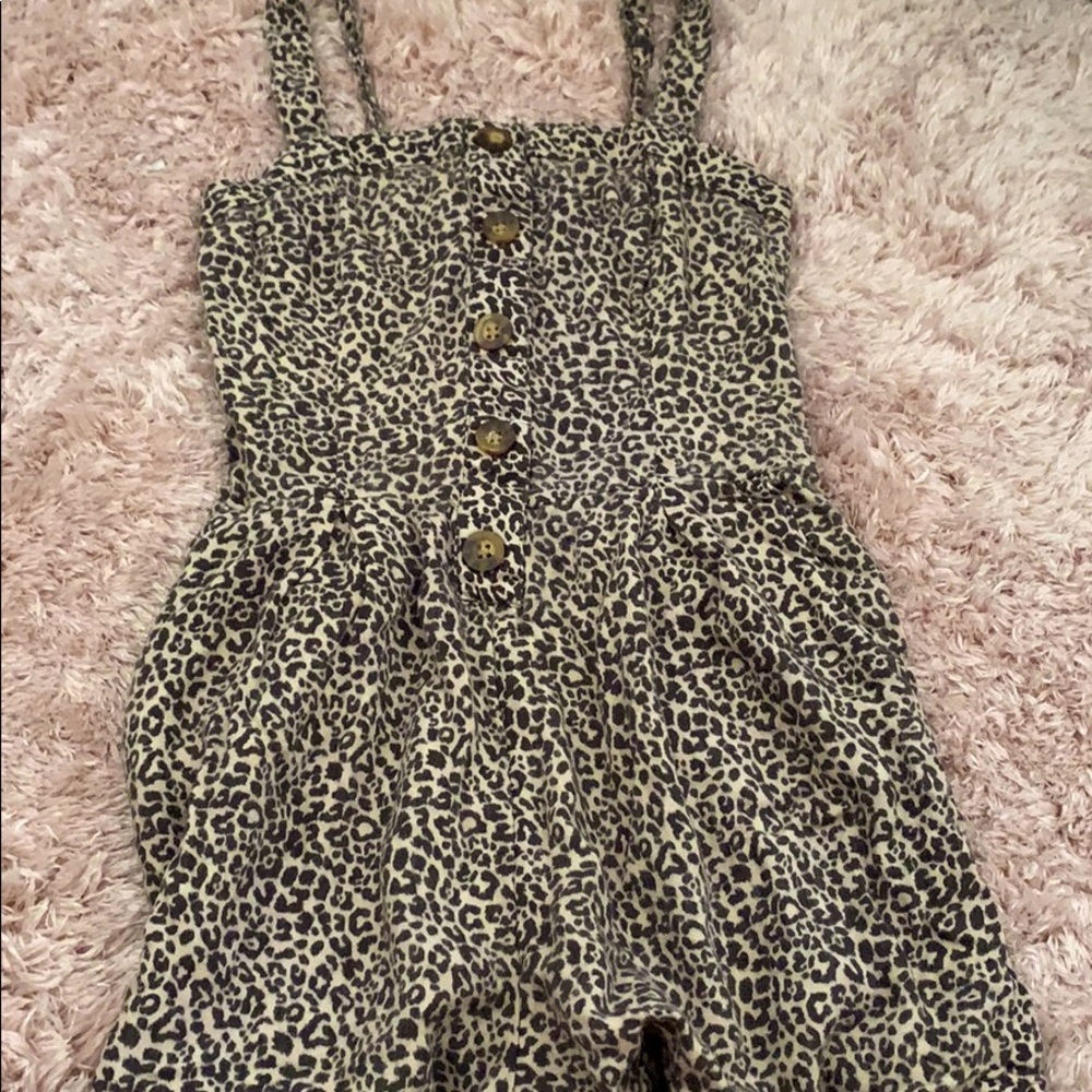 Cheetah print romper